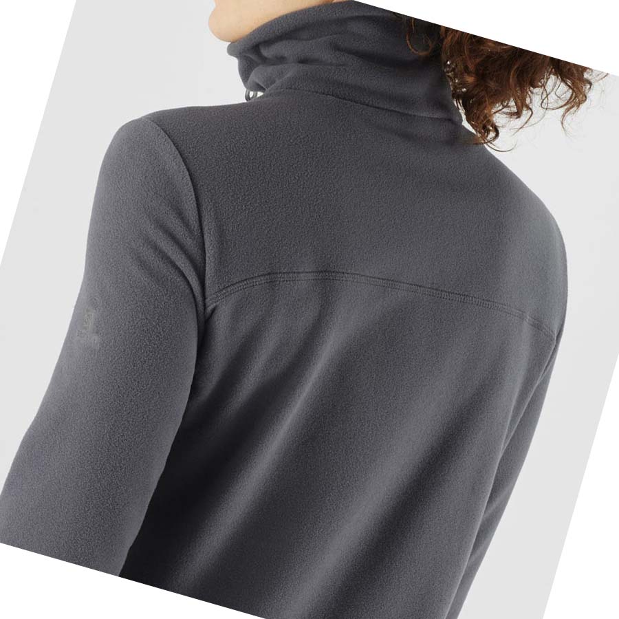 Sudadera Con Capucha Salomon ESSENTIAL COSY FLEECE Mujer Negros | MX 2512FDN